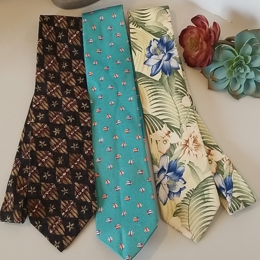 Bundle of Tropical Silk Ties